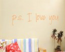 Ps I Love You Quotes Wall Decal Love Vinyl Art Stickers